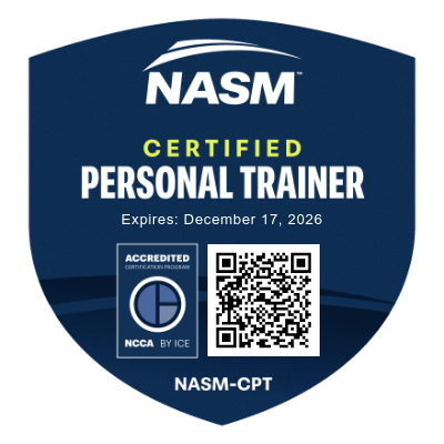 NASM-CPT Credential Badge